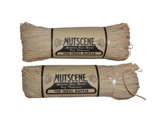 NEW Bosmere K822 2-Pack Nutscene Hank of Raffia Twine  300-Feet  Natural