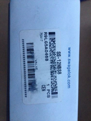 Swagelok SS-12NBS8 Needle Valve