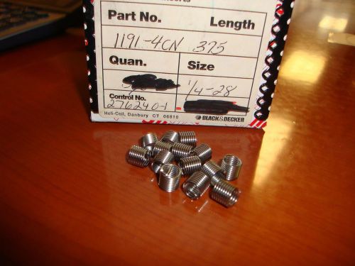 NIB 425 pcs Helicoil 1191-4CN375 1/4-28 Thread Inserts