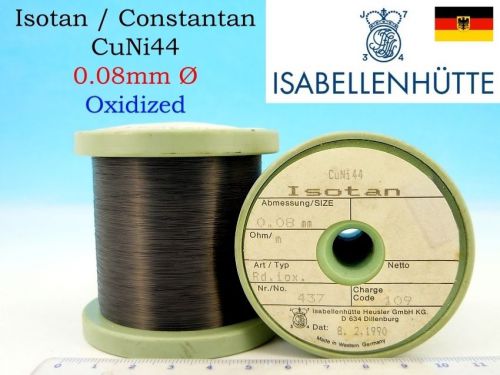 1x 287g spool o isotan constantan 40awg 0.08mm 94.60?/m 28.8?/ft resistance wire for sale