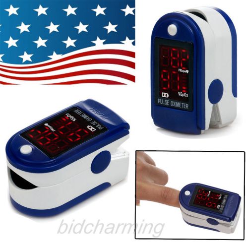 new blue CONTEC LED Fingertip Pulse Oximeter - Spo2 Monitor Fingerpulsoximeter