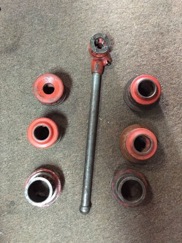 Rigid die set; pipe threader; 7 pieces  b-x for sale