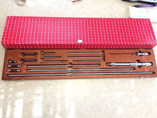 Starrett  124DZ Inside Micrometer Set  2&#034; to 32&#034; Great Condition In Wooden Case