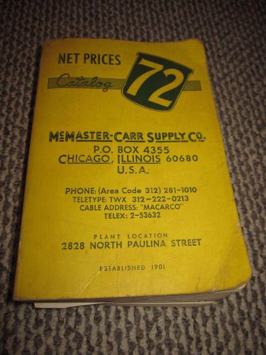 # 72 McMaster Carr Supply Catalog 1966  Asbestos Litigation Mesothelioma Ref.