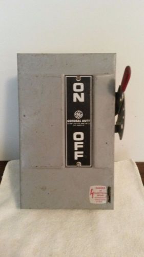 NEW GENERAL ELECTRIC TG4321 240V 30A MODEL 7 TYPE 1 FUSIBLE DISCONECT ENCLOSURE