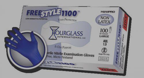 Nitrile PF Exam Glove, Freestyle1100 - Size XS, 100pcs/box, 10 bx/cs (1000 pcs)