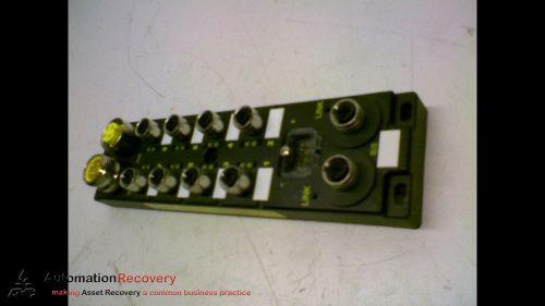 BRAD CONTROL TCDEI-8D0P-DYU POWER DISTRIBUTION BLOCK 8-PORT M12