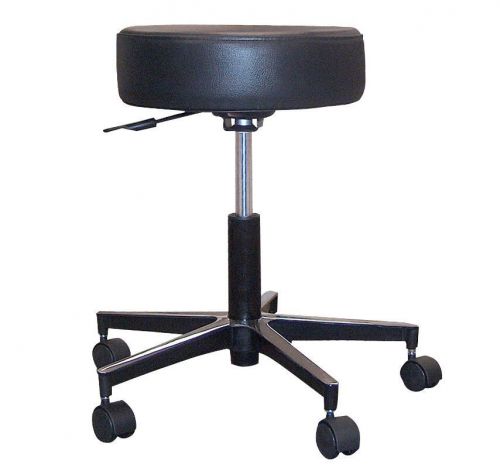 Drive Medical Padded Seat Revolving Pneumatic Adjustable Height Stool Metal