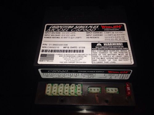 Whelen Competitor Series Plus Strobe Amp Model CSP660 #I-
							
							show original title