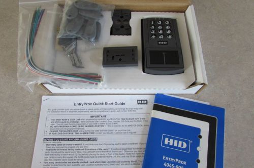 HID EntryProx 4045BGKU0 Access Control Proximity Reader Keypad w/ Keyfobs