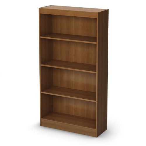 Cherry Brown 4 Shelf Home Office Library Study Bookshelf Furniture Storage Books