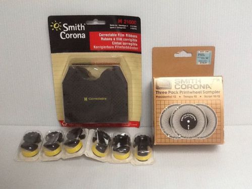 SMITH CORONA H2100 CORRECTABLE RIBBONS LIFT TAPES &amp; PRINTWHEEL SAMPLER SEALED