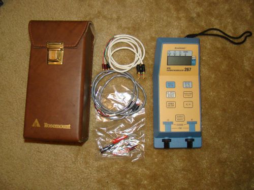 Rosemount 267 RTD calibrator indicator w/case &amp; leads VGC