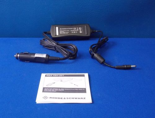 Rohde &amp; Schwarz R&amp;S FSH-Z21 12 V Car Adapter