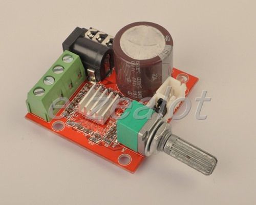 12V Mini Hi-Fi PAM8610 2X10W Dual Channel D Class Audio Stereo Amplifier board