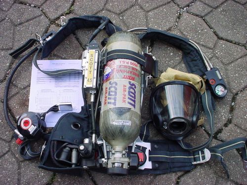 SCOTT AP50 4.5 HP FIRE DEPT FIREMAN FIREFIGHTER AIR PACK SCBA 062915