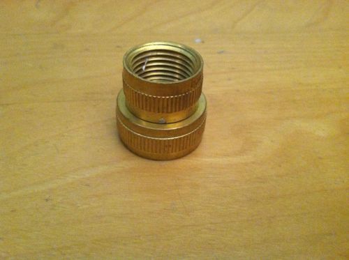 Anderson Metals Brass Garden Hose Fitting, Swivel, 3/4&#034; Female Hose ID x 1/2&#034; fe