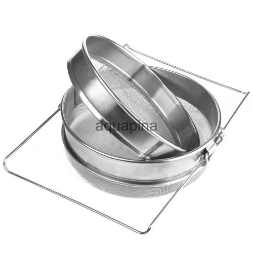 Honey Strainer Double Sieve Stainless Steel Beekeeping Equipment Filter