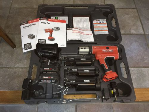 RIDGID ProPress  RP210 PRESSFRAME 18v CRIMPER KIT WITH 3 ATTACHMENTS