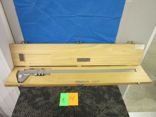 SHERR TUMICO 24&#034; MASTER VERNIER CALIPER 16-0211 MICROMETER OUTSIDE 26&#034; MINT USED