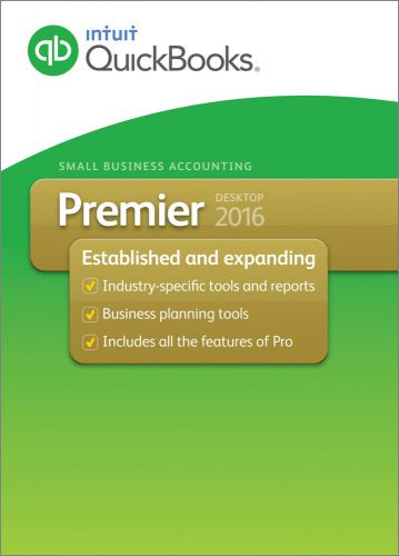 New quickbooks premier 2016 1-user (new user) box!! for sale