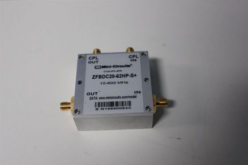 MINI-CIRCUITS RF MICROWAVE SMA COUPLER 1-600MHZ ZFBDC20-62HP-S+