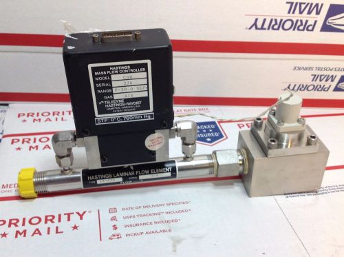 HASTINGS LAMINAR FLOW UNIT LS-D5A 0-30 slpm  W/ FLOWMETER CSH