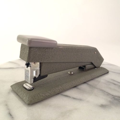 Mid Century Vintage Bostitch Stapler Model B5 Gray