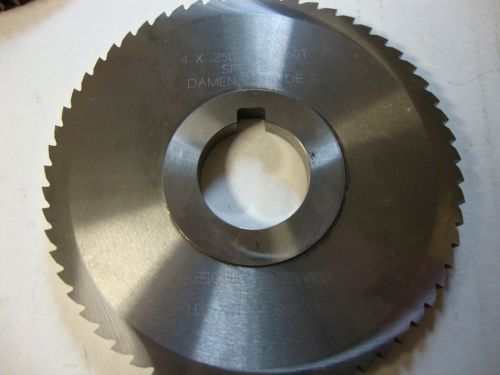 NEW DAMEN CARBIDE 4&#034; X .25&#034; X 1&#039; X 60T SOLID CARBIDE SAW