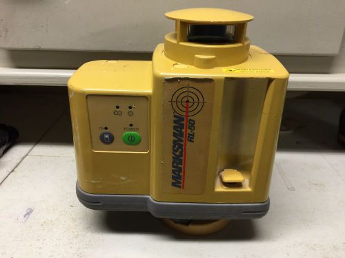 Topcon Marksman RL-50B Rotating Laser w/ Case &amp; Mount - Powers Up - W/O Remote