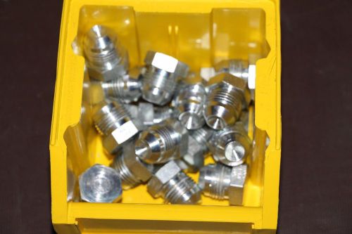 Lot of 10 eaton aeroquip male jic plug hydraulic hose adapter 900599-8s for sale