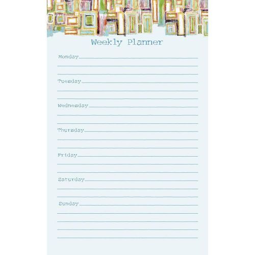 Caroline Simas GeoPop Perpetual Weekly Desk Pad