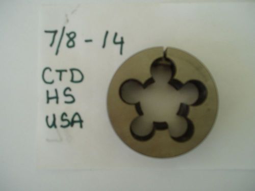 7/8&#034; - 14 Threading die US made.