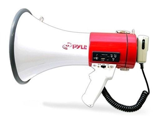 Bullhorn Megaphone Microphone Speaker Crowd Control Siren Outdoor Rechargeable