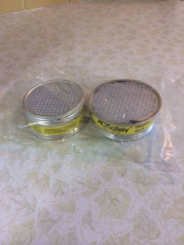 (2) AO Safety R53A Chemical Cartridge Organic Vapor, Chlorine One Pair