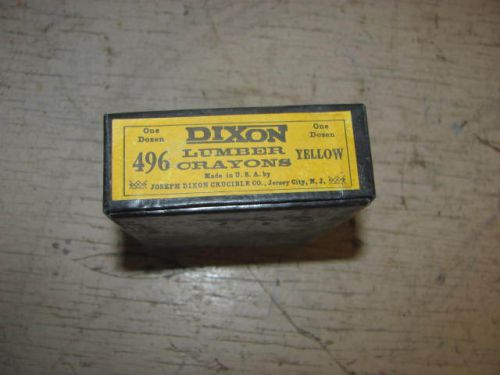 Vintage dixon lumber crayons one dozen #496 for sale