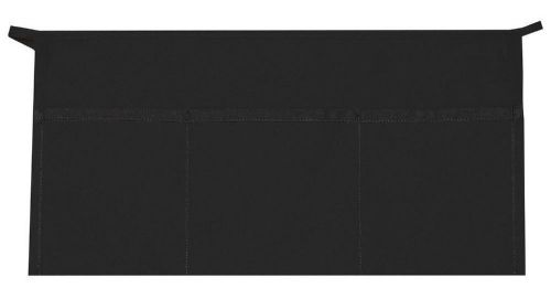 Daystar Apron 12 BLACK Three Pocket Waist Apron ~ Made in USA