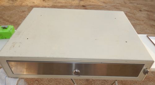 Cash Register Drawer Model # EP 125BMA w/ Cash Drawer &amp; Keys Size 18.5x15x4 Used