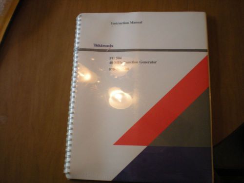 Tektronix FG504 40 MHz function generator instruction manual NEW