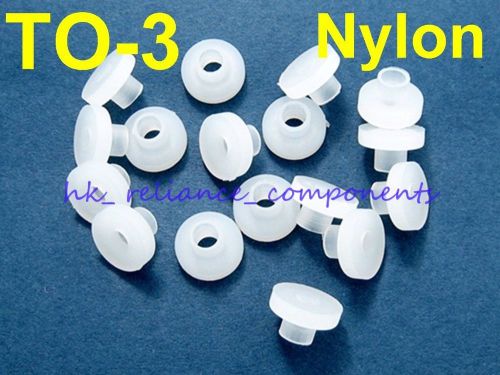 50x TO-3 Nylon Bushings Insulation Washers for Transistor Heatsink