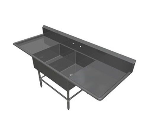 John Boos 2PB20284-2D30 Two (2) Compartment Sink (2) 20&#034;W x 28&#034; x 14&#034; bowls...