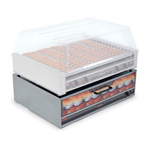 Nemco 64 Bun &amp; Food Warmer Fit 8075 Roller Grill 120V NSF 8075-BW