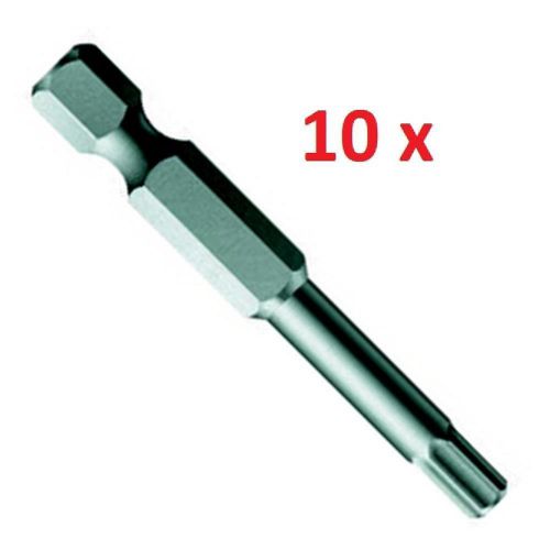 Pack of 10 wera bit 840/4 z sw 1/16&#034; x 50 mm hexagon drive 1/4&#034; hexagon screws for sale