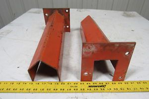 18-1/4&#034; tall 4 Bolt Pallet Rack Frame Protector Orange Teardrop Lot of 2