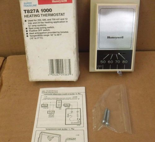 Honeywell T827A 1000 HeatingThermostat  &lt;&gt;