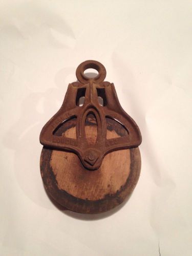 Vintage Industrial Louden Hay Barn Pulley Cast Iron  old  Steam Punk Art Light