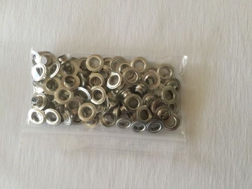 100 #1 ( 5/16 ) nickel plated solid brassself piercing grommets