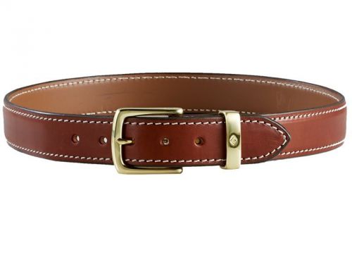 Aker Leather B21-TP-42 Men&#039;s Plain Tan Conceal Carry Gun Belt - Size 42