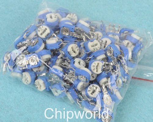 100pcs Horizontal Resistors Adjustable Resistor 10 kinds Each 10