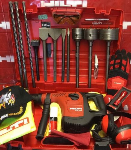 HILTI TE 50, L@@K, BRAND NEW, FREE SPECIAL EXTRAS, W/ DRILL &amp; CHISELS, FAST SHIP